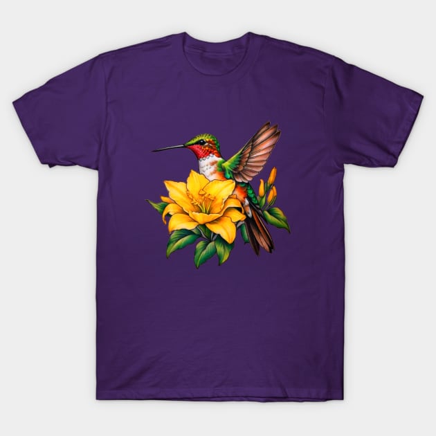 Tiny Wings, Big Dreams: The Magic of Hummingbirds T-Shirt by SuperBeat